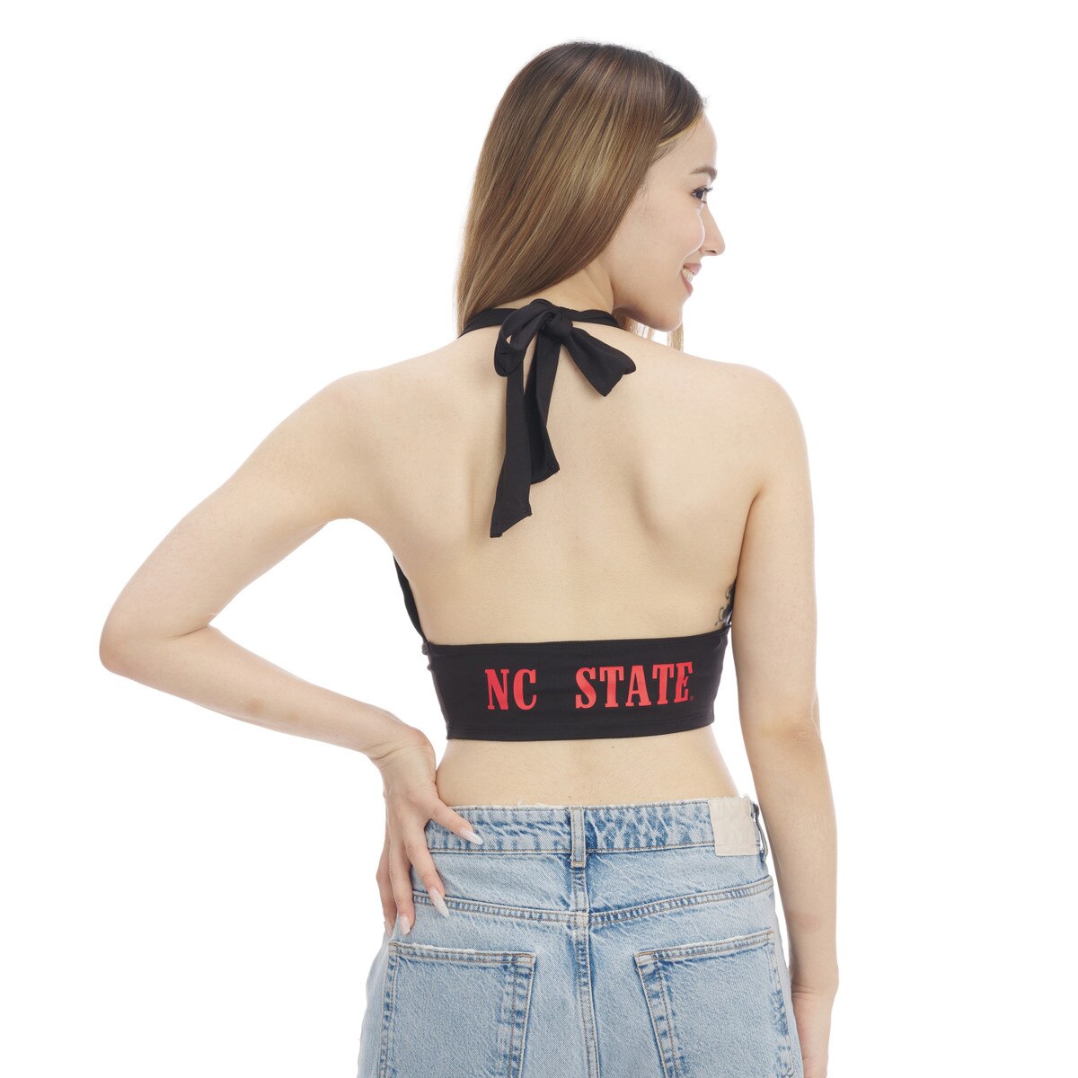 Black Ladies Double Hitter Halter T